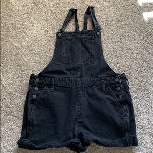 Mom Jean Style Black Overalls